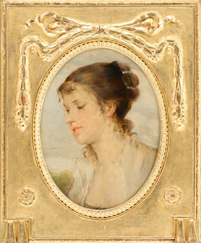 少女の肖像 作： Friedrich August von Kaulbach