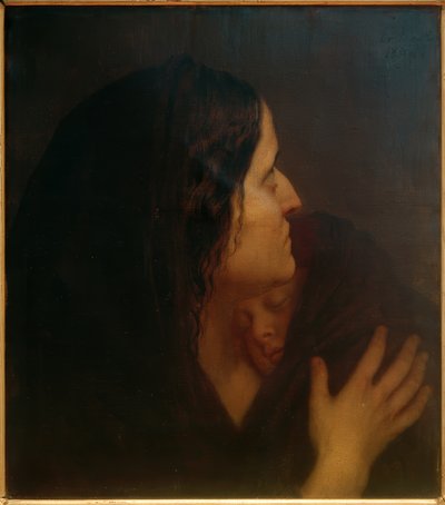 お母さんと子供 作： Friedrich August von Kaulbach