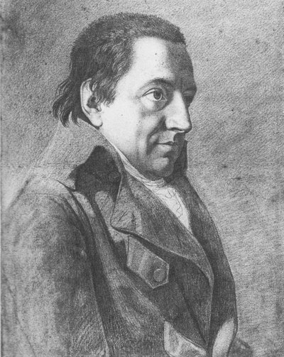 ヨハン・ゴットリープ・フィヒテ1762-1814の肖像c。 1800 作： Johann Friedrich Bury