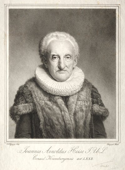 ヨハンアーノルドハイゼ、1819年。 作： Friedrich Carl Groger