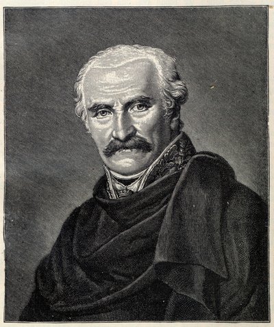 Gebhard Leberecht von Blücher、ヴァールシュタット公、1742～1819 年の肖像画。 作： Friedrich Carl Groger