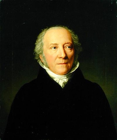 レオンハルト・ヴァクターの肖像、1820 作： Friedrich Carl Groger