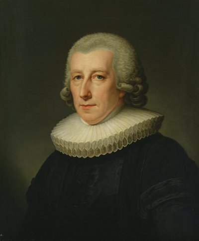 ヨハン・ベルンハルト・クレフェカー牧師の肖像 作： Friedrich Carl Groger
