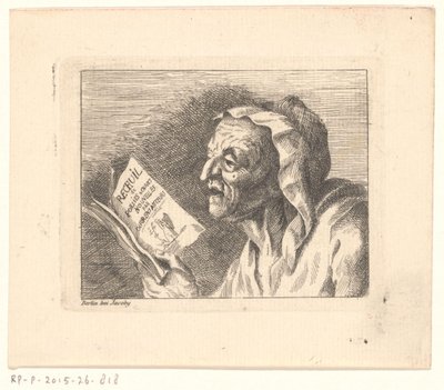 歌集を手にした老婆の胸像 作： Friedrich Christian Gottlieb Geyser (possibly)