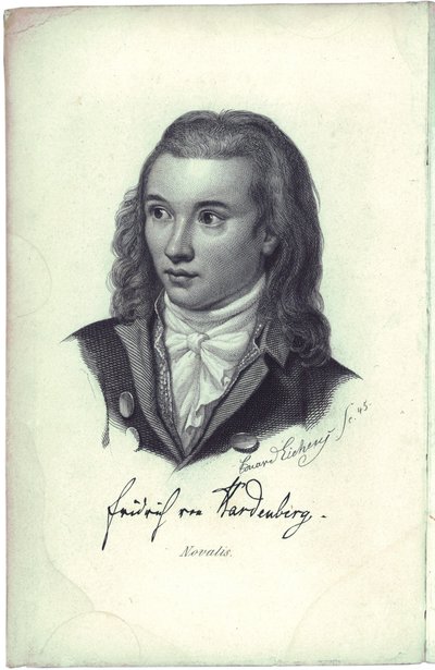 詩人ノヴァリスの肖像1772-1801、1845 作： Friedrich Eduard Eichens