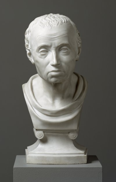 エマニュエル・カントの肖像（1724-1804）、1801（大理石） 作： Friedrich Hagemann