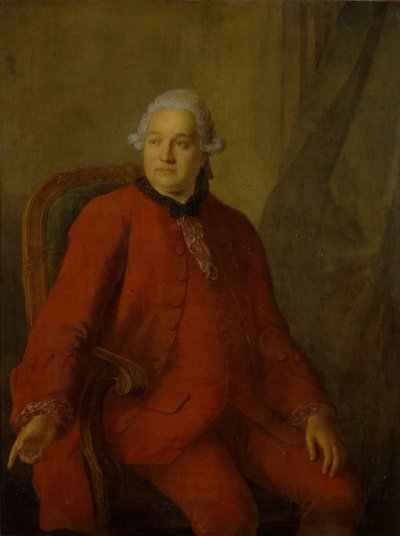 ヤコフ・アレクセイビッチ・シュフスキーの肖像、1765年 作： Friedrich Hartmann Barisien