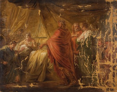 アガメムノンがブリセイスをアキレスのテントに連れ戻す 作： Friedrich Heinrich Fuger
