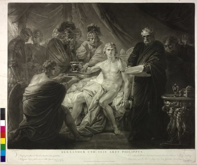 アレキサンダー大王と主治医フィリップ 作： Friedrich Heinrich Fuger