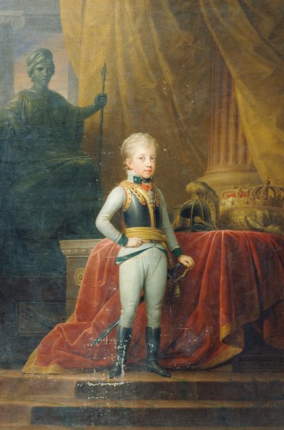 子供の頃のフェルディナンド大公 作： Friedrich Heinrich Fuger