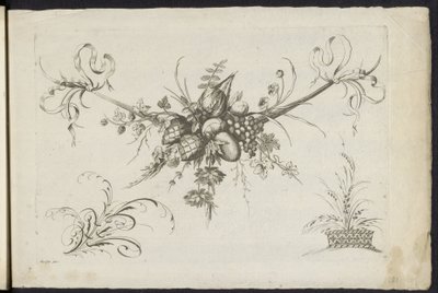 Festoen van vruchten, Bladeren en bloemen 花と果実の新作花綱いろいろ（連載タイトル） 作： Friedrich Jacob Morisson