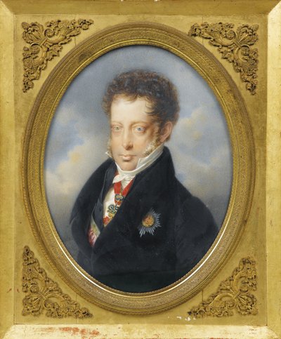 オーストリアのルイ大公1784-1864、c。 1823 作： Friedrich Johan Gottlieb Lieder