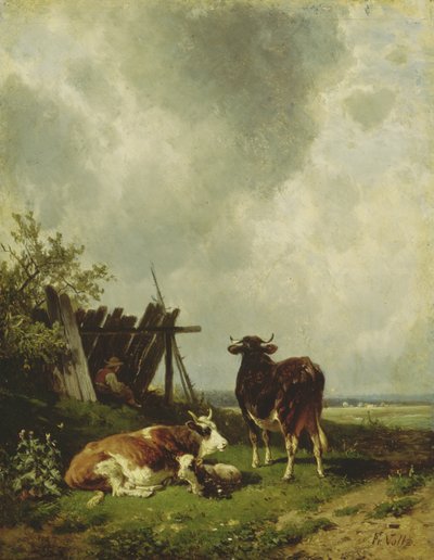 19世紀の牛 作： Friedrich Johann Voltz