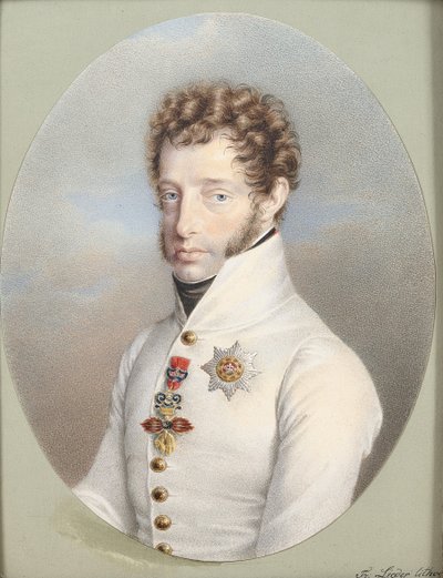 ルートヴィヒ・リート大公 リトグラフ・カラー 作： Friedrich Lieder