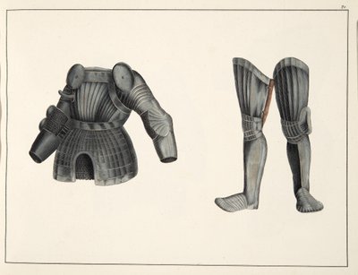甲冑、甲冑の開発と習慣の歴史から、フランツ・コッテンカンプ博士、カール・ホフマン発行、1842年 作： Friedrich Martin von Reibisch
