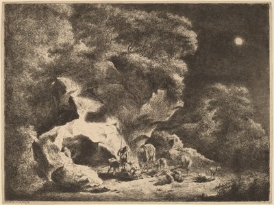 夜の強盗 作： Friedrich Müller