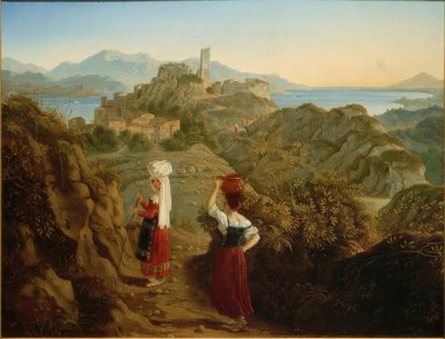 理想的なイタリアの風景 作： Friedrich Nerly