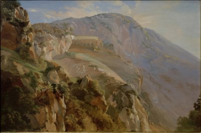 スビアコ近郊の山中にある修道院 作： Friedrich Nerly