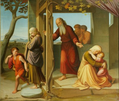 ハガルの追放、1841 作： Friedrich Overbeck