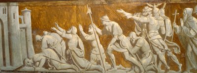 エルサレムの壁の前にいる十字軍 作： Friedrich Overbeck
