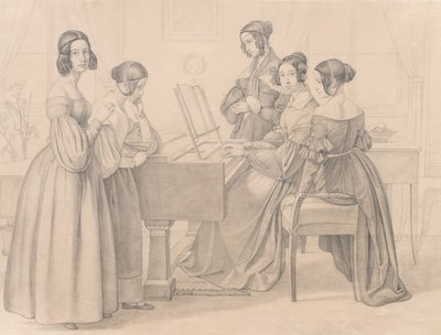 プレラーズでのミュージカル、1838年。 作： Friedrich Preller