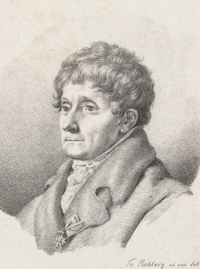作曲家アントニオ・サリエリの肖像 1750-1825, 1821. 作： Friedrich Rehberg