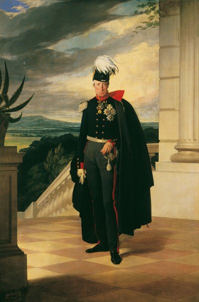 オーストリア皇帝フランツ 1 世 (1768 年～1835 年)、プロイセンの一般制服、1834 年。 作： Friedrich Ritter von Amerling