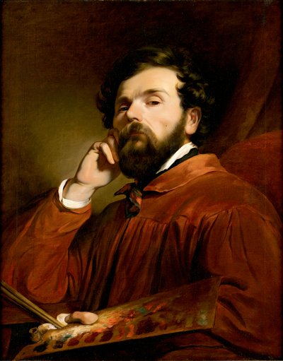 自画像、1846年以降 作： Friedrich Ritter von Amerling