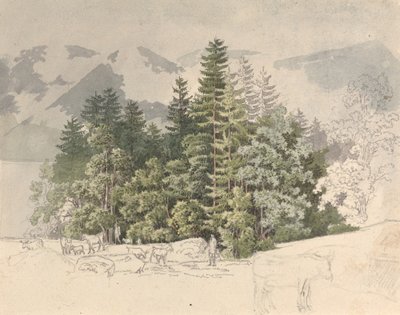 アルプスの風景 作： Friedrich Salathé