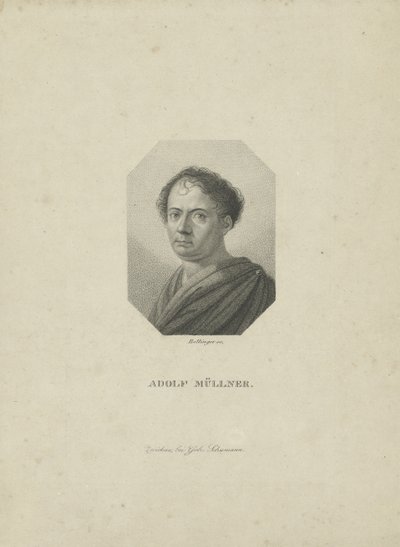 アマンダスゴットフリートアドルフミュルナー1774-1829、1820年頃。 作： Friedrich Wilhelm Bollinger