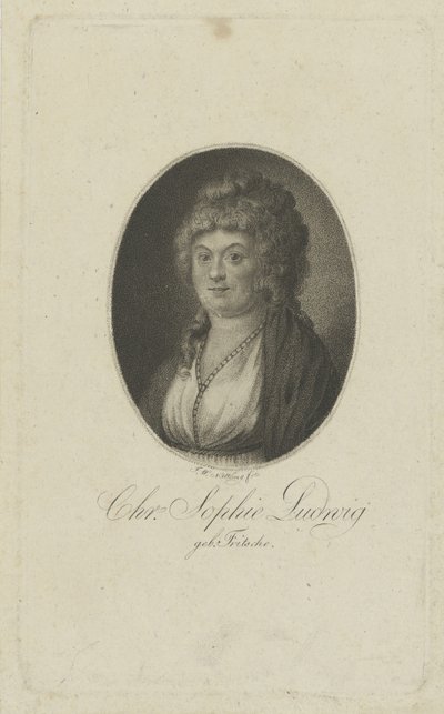 著者の肖像Christiane Sophie Ludwig、néeFritsche 1764-1815、c。 1810年。 作： Friedrich Wilhelm Nettling