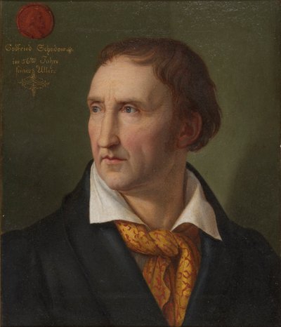 ヨハン・ゴットフリート・シャドー1764-1850、1819の肖像。 作： Friedrich Wilhelm von Schadow
