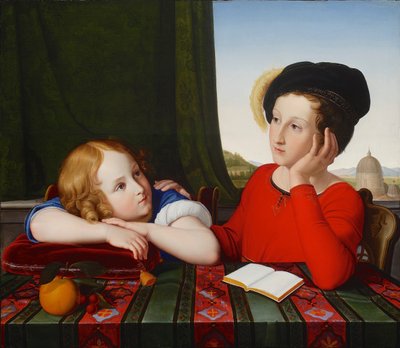 ヴィエンチスワフとコンスタンティポトッキポーランドの王子の息子のダブルポートレート、1819年。 作： Friedrich Wilhelm von Schadow
