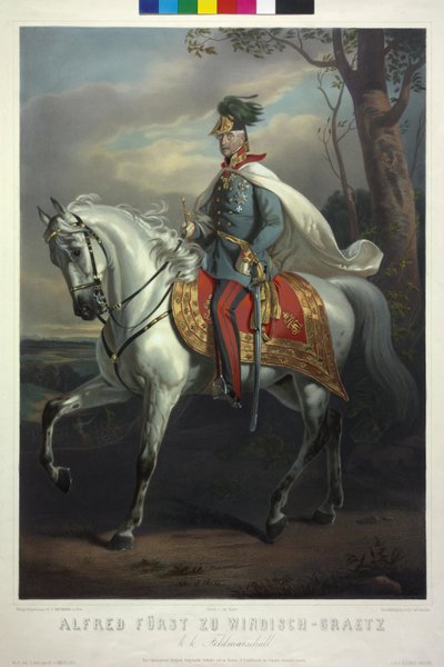 アルフレッド・プリンス・オブ・ウィンディッシュ＝グラーツ 帝国陸軍元帥 作： Friedrich von Amerling