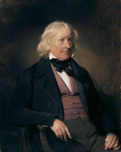 ドイツ：彫刻家ベルテル・トルヴァルセン（1770-1844）の肖像 作： フリードリヒ・フォン・アメルリング