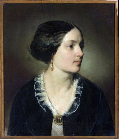 伯爵夫人カタルジーナ・ポトツカ（1825-1907）、旧姓ブラニツカ-フリードリッヒ・リッター・フォン・アメリング（1803-1887）の肖像。油彩・キャンバス 作： Friedrich von Amerling