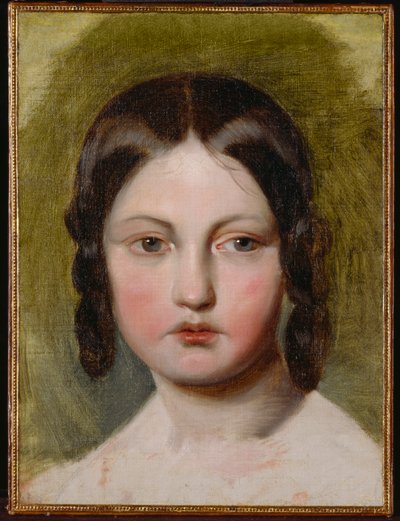少女の肖像（キャンバスに油彩） 作： Friedrich von Amerling
