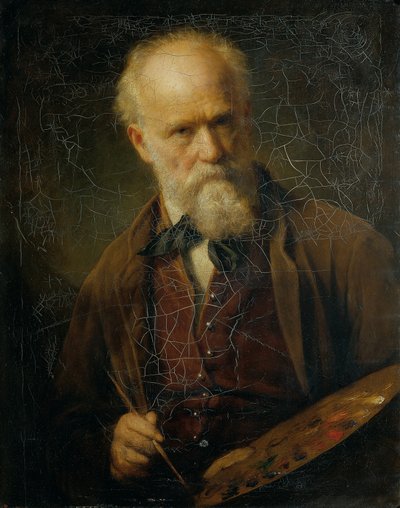 自画像 作： Friedrich von Amerling