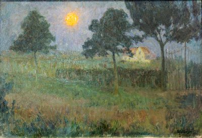 日暮れの風景 作： Frits van den Berghe