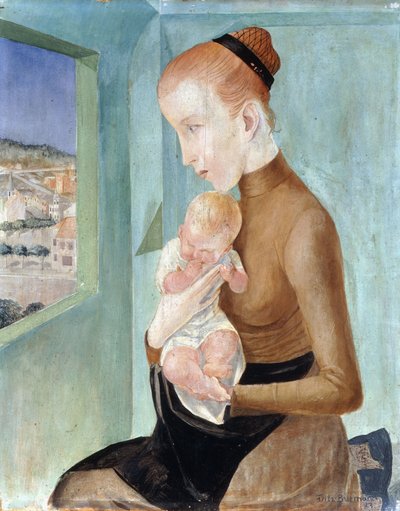 お母さんと子供;お母さんと子供 作： Fritz Burmann