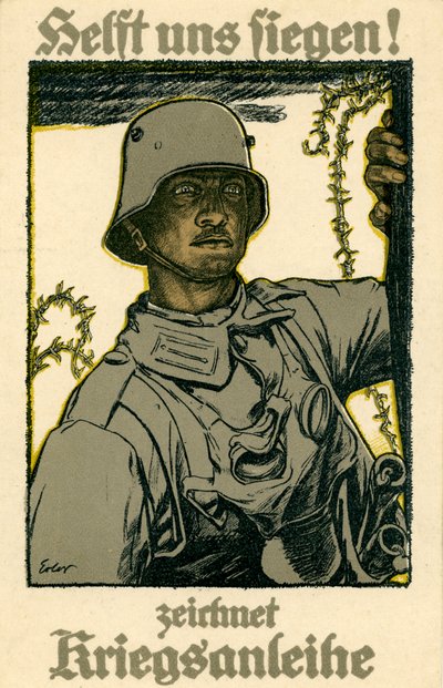 ドイツ第1次世界大戦の戦時国債ポスター 作： Fritz Erler
