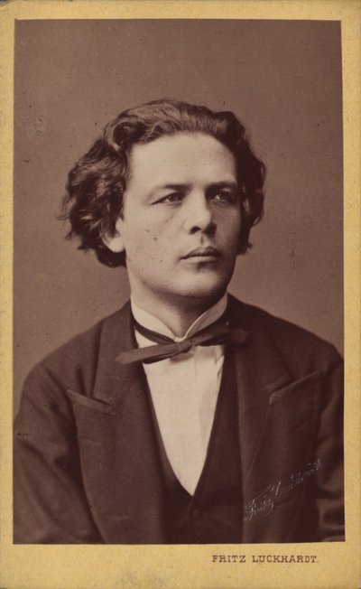 作曲家アントン・ルビンシュタインの肖像、1829～1894年頃。 1870年。 作： Fritz Luckhardt
