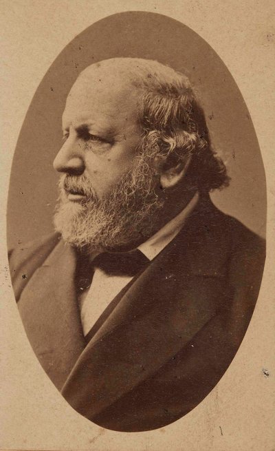 作曲家フェルディナンド・フォン・ヒラーの肖像 1811-1885年、c. 1880年。 作： Fritz Luckhardt