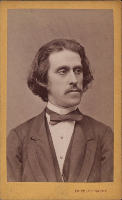 作曲家ヨーゼフ・シュトラウスの肖像、1827～1870年頃。 1868年。 作： Fritz Luckhardt