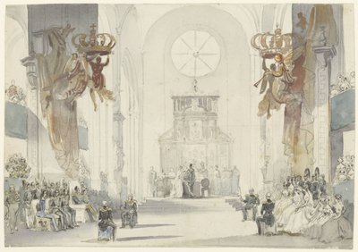 ルイーズ王女とスウェーデンのチャールズ皇太子との結婚 作： Fritz Ludwig von Dardel