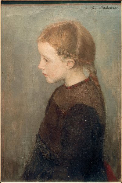 少女の頭 作： フリッツ・マッケンセン