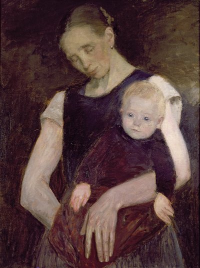 ムーアの農婦と子供 作： Fritz Mackensen