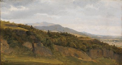 広い谷を望むドイツの風景 作： フリッツ・ペッツホルト