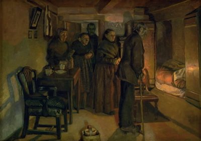 死の床で 作： Fritz Syberg