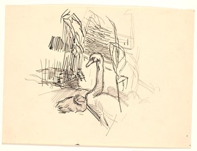アヒルの子を持つ白鳥 作： Fritz Syberg